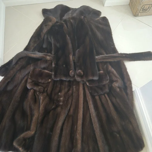 Mink Coat Vintage Sz 10 - Picture 3 of 16